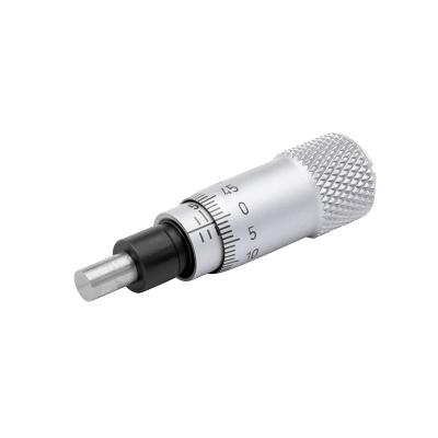 Indbygnings mikrometerskrue 0-6,5x0,01 mm med omvendt skala og planparallel måleflade